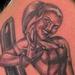 tattoo galleries/ - Black and Gray Pinup with wrentch - 53765